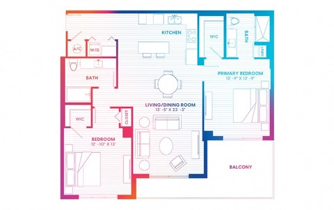 blueprint of a floor plan of a house
